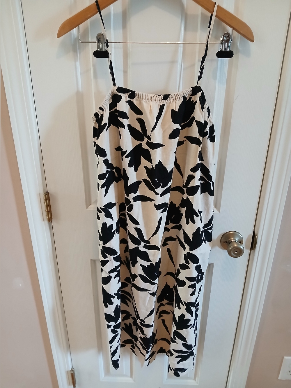 a new day Black and White Floral Dress, Size XS